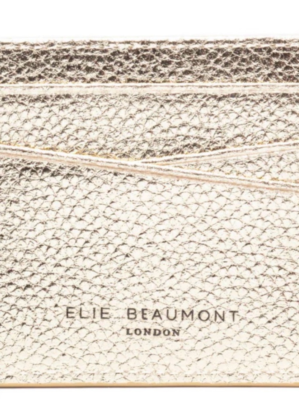 Elie Beaumont London Metallic Gold Card Holder